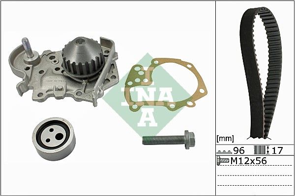 WILMINK GROUP Водяной насос + комплект зубчатого ремня WG1251411